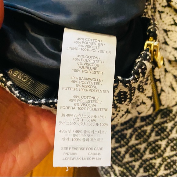 J Crew Textured Block Print Graphic Mini Skirt - Picture 8 of 9